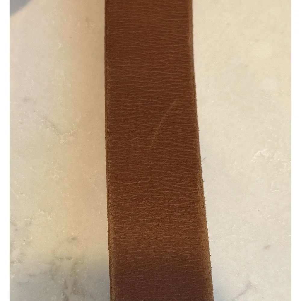 Foster Weld Men's Brown‎ Leather Belt 2X Pant Size 38 With Buckle 1.5